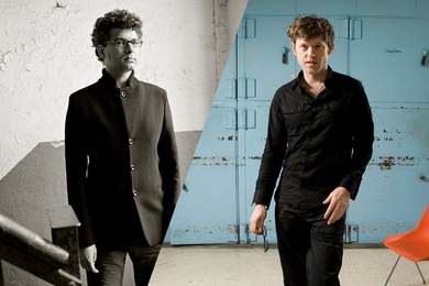 (left to right)
"Persona" is a collaboration of Keeril Makan (left) and Jay Scheib. 