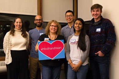 Fall 2016 Innovation Fund winners at a training session organized by MindHandHeart