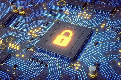 MIT researchers have built a new chip, hardwired to perform public-key encryption, that consumes only 1/400 as much power as software execution of the same protocols would. It also uses about 1/10 as much memory and executes 500 times faster.
