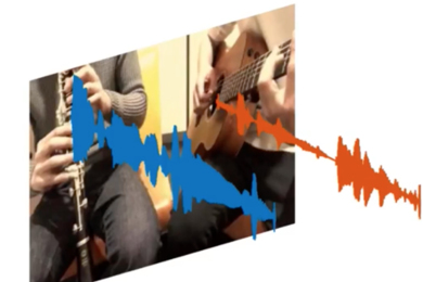 A new AI system can look at an image and determine which set of pixels are responsible for making specific sets of soundwaves.