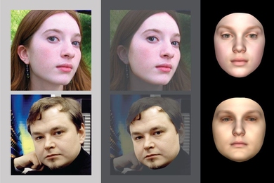 MIT cognitive scientists have developed a computer model of face recognition that performs a series of computations that reverse the steps that a computer graphics program would use to generate a 2D representation of a face.