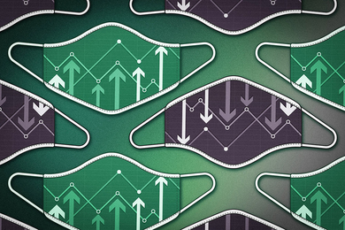 abstract images with charts and arrows