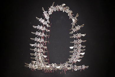 Time lapse shows the microrobot created and “O” shape as it flew.