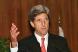 Sen. John Kerry spoke at the conference on "Health Care, East and West, Moving Into the 21st Century." He noted his own positive experience with Eastern medicine when he was injured in Vietnam.