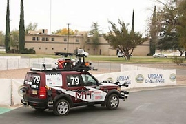 MIT's 'robocar' negotiated a course without a driver to advance to the finals of the DARPA Urban Challenge.