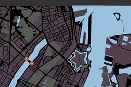 Visualization of bicycle paths for the November 2009 U.N. Climate Change Conference to be held in Copenhagen