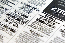 Newspaper employment listings