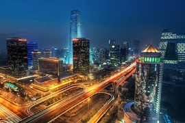 The Central Business District in Beijing.
