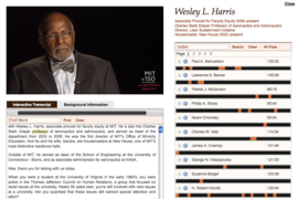 A screenshot from a video on the Infinite History website.