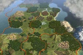 "Civilization" is a strategy game in which players build empires by, among
other things, deciding where to found cities and deploy armies.
