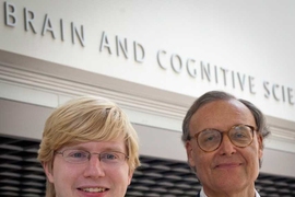 Graduate student Tyler Perrachione, left, and Professor John Gabrieli found that people with dyslexia have a much harder time identifying voices of different speakers than non-dyslexics. 
