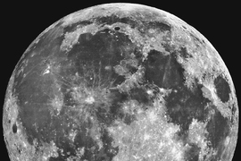 Closeup image of the moon