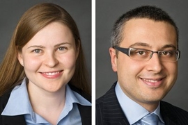 Darya Nachinkina, left, and Michael Slama SM ’08, PhD ’11 are among this year's 30 Soros Fellowship winners.