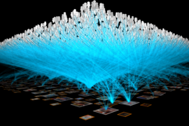 A visualization of Bluefin Labs data.