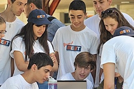 MEET students work together during the summer of 2012.