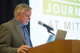 Phil Hilts (pictured here) will step down as director of the MIT Knight Science Journalism Program in June.
