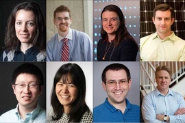 Newly tenured School of Engineering faculty members Domitilla Del Vecchio, J. Christopher Love, Bilge Yildiz, and Tonio Buonassisi (top row, left to right), and Nicholas Xuanlai Fang, Evelyn Wang, Nickolai Zeldovich, and Daniel Anderson (bottom row, left to right).