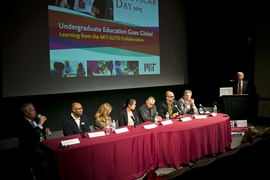 Panel of speakers onstage