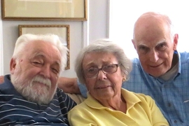 (From left) Stanislaw Olbert, Norma Olbert, and Hale Bradt 