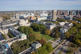 aerial photo of MIT campus