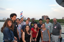 MIT Advanced Study Program Fellows meet and network on a Charles River cruise.