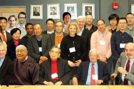 Professor Emeritus Sow-Hsin Chen with colleagues from around the world