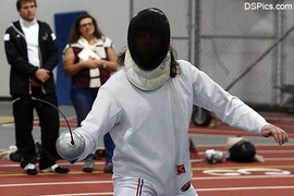 Senior Giulio Gueltrini had a career-best showing with a 13th-place finish in epee at the NCAA Northeast Regional Championships.