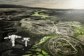 Conceptual view of future suburban fabric