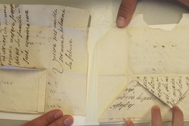Unfolding a locked letter