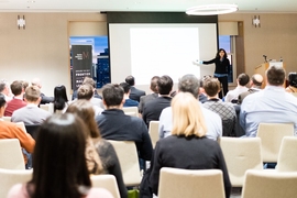 Tamara Broderick, assistant professor of electrical engineering and computer science at MIT, was a presenter at the 2016 Machine Intelligence Summit.