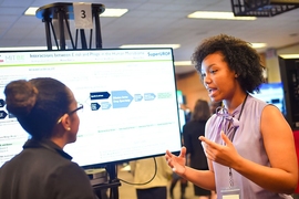 On Dec. 8, 151 SuperUROP students presented their work at the SuperUROP Research Review. 