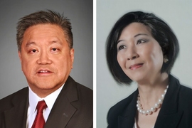 Hock Tan '75 SM '75 (left) and Lisa Yang have made a commitment of $20 million to establish the Hock E. Tan and K. Lisa Yang Center for Autism Research at MIT's McGovern Institute.