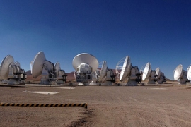 The ALMA telescope array in Chile