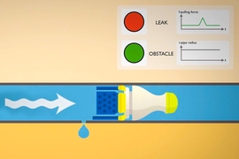 Researchers have developed a fast, inexpensive robotic device that can find even tiny leaks in pipes with pinpoint precision, no matter what the pipes are made of. 
