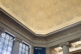 Agriculture is one of the industry sectors identified by the charter of MIT, and is inscribed inside the dome of Lobby 7 on campus. The MIT Professional Education short program Innovation and Technology in Agriculture and the Environment furthers this connection between research at MIT and industry practitioners. 
