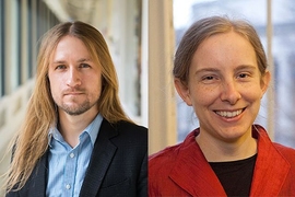 Jeremiah Johnson (left) and Tracy Slatyer 