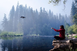 Skydio, a San Francisco-based startup founded by three MIT alumni, is commercializing an autonomous video-capturing drone — dubbed by some as the “selfie drone” — that tracks and films a subject, while freely navigating any environment.
