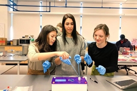 MIT Media Lab spinout Amino Labs develops mini-lab kits with all necessary tools and materials for anyone to start engineering microbes.