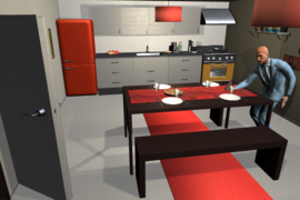 A system developed at MIT aims to teach artificial agents a range of chores, including setting the table and making coffee.