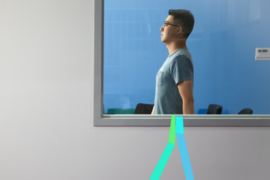 Using wireless signals, RF-Pose could serve as a health care system to monitor patients' movements from the other side of a wall.