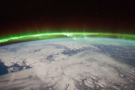 Researchers found that electron density in the nighttime ionosphere (the part of our atmosphere where auroras occur) was dramatically reduced by the effects of sudden stratospheric warming for several days: A significant hole was formed that stretched across hemispheres from latitudes 55 degrees S to 45 degrees N. 