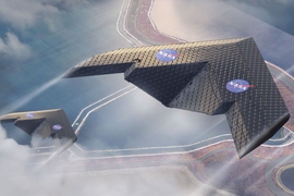 New way of fabricating aircraft wings could enable radical new designs, such as this concept, which could be more efficient for some applications.