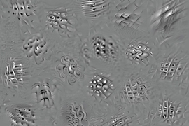 A computer model of vision created by MIT neuroscientists designed these images that can stimulate very high activity in individual neurons.