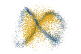 MIT researchers have found a circuit of thousands of neurons in the mammalian brain (blue) traces out a one-dimensional ring during complex navigation behaviors. “In the absence of this ring,” explains Associate Professor Ila Fiete, “we would be lost in the world.”