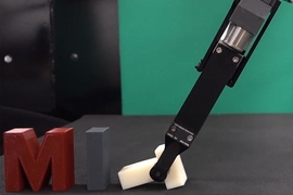 A new algorithm speeds up the planning process for robotic grippers to manipulate objects using the surrounding environment.