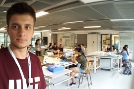 MIT senior Bahrudin Trbalic was involved in STEAM camps held in Hong Kong and Suzhou, China, where he shared his passion for physics and engineering with young learners.