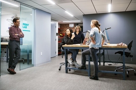 The Engine’s team of 21 full time employees helps the entrepreneurs it invests in commercialize their transformative technologies.
