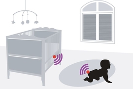 A new disposable, affordable “smart” diaper embedded with an RFID tag is designed by MIT researchers to sense and communicate wetness to a nearby RFID reader, which in turn can wirelessly send a notification to a caregiver that it’s time for a change.