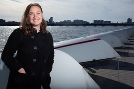 Throughout her undergraduate studies in Course 2-OE, MIT senior Michelle Kornberg has had opportunities to work on technologies in Boston Harbor and the Charles River.