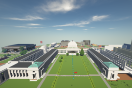 Aerial view of Killian Court